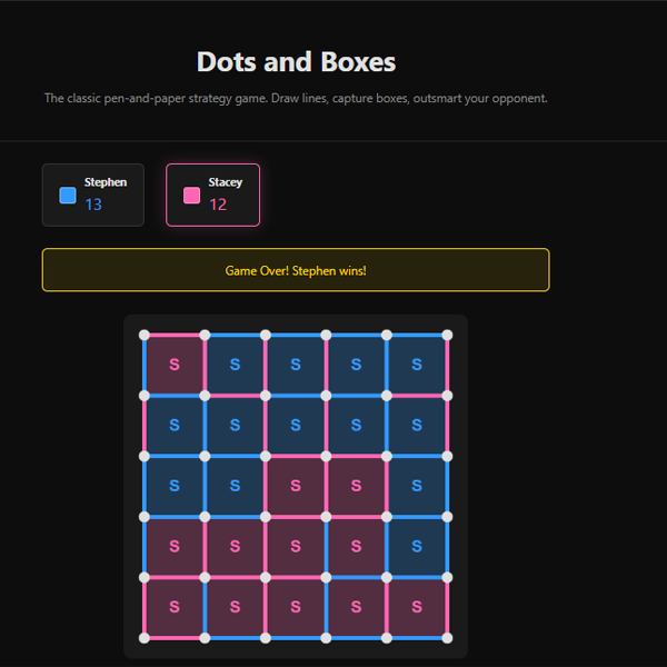 Dots n Boxes Gameplay